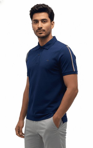 Rough Clothing textured knit polo shirt premium street smart wear Men’s modern athletic polo fashion Sri Lanka Luxury casual knit polo by Rough Clothing