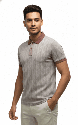 Rough Clothing textured knit polo shirt premium street smart wear Men’s modern athletic polo fashion Sri Lanka Luxury casual knit polo by Rough Clothing