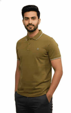 Rough Clothing textured knit polo shirt premium street smart wear Men’s modern athletic polo fashion Sri Lanka Luxury casual knit polo by Rough Clothing