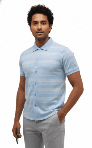 Rough Clothing textured knit polo shirt premium street smart wear Men’s modern athletic polo fashion Sri Lanka Luxury casual knit polo by Rough Clothing
