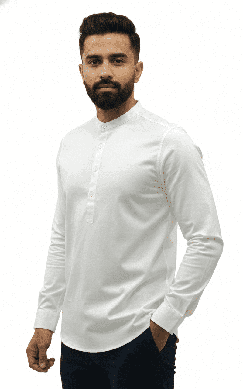 ROUGH T-Shirt Crew-neck Long Sleeve G-1114 White