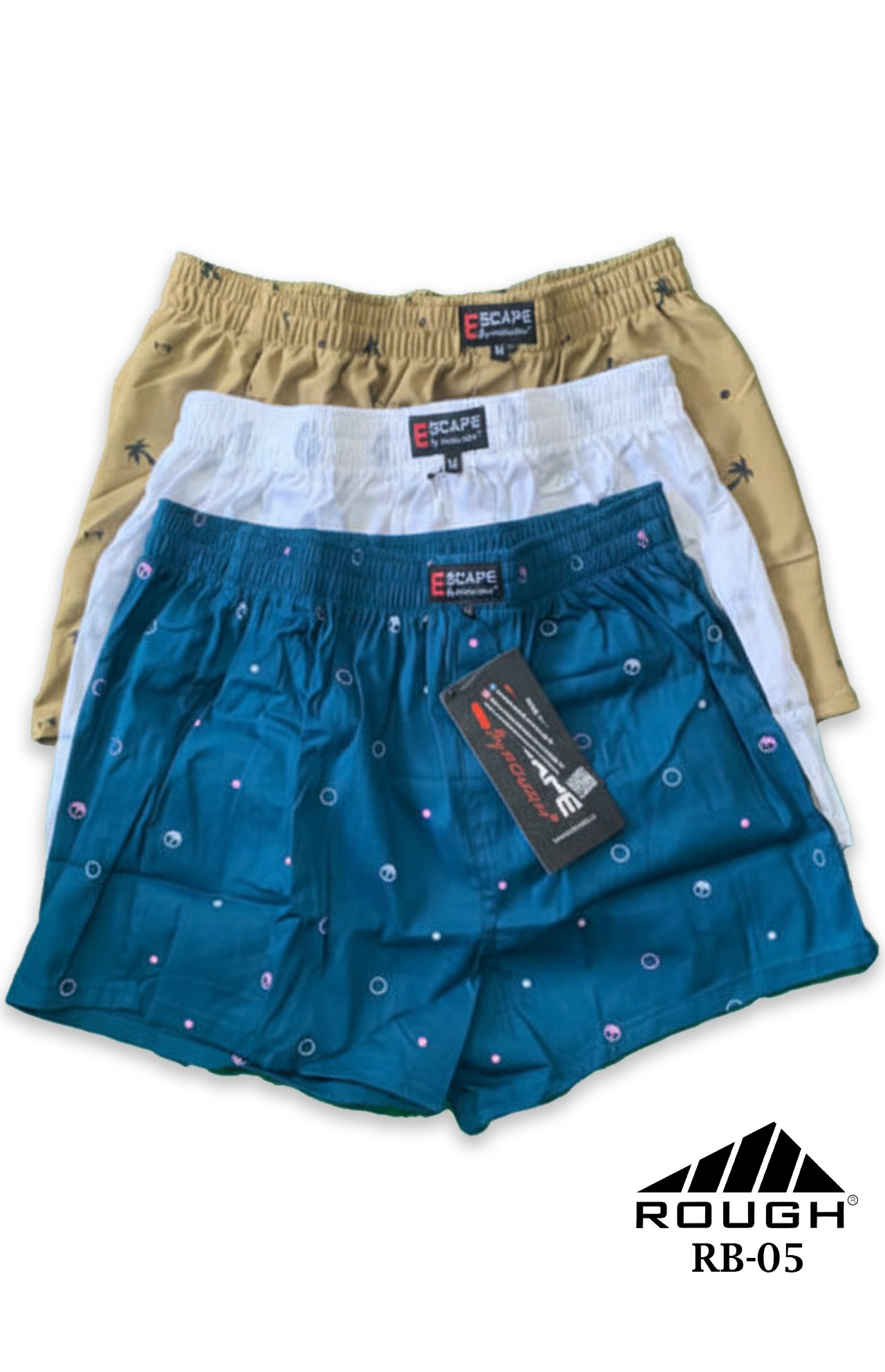 Rough Clothing unisex boxer shorts premium cotton comfortable fit Sri Lanka