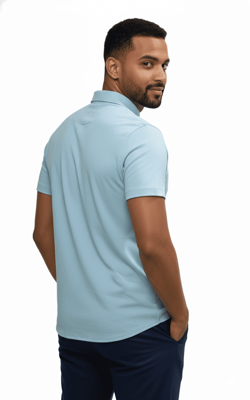 Rough Clothing textured knit polo shirt premium street smart wear Men’s modern athletic polo fashion Sri Lanka Luxury casual knit polo by Rough Clothing