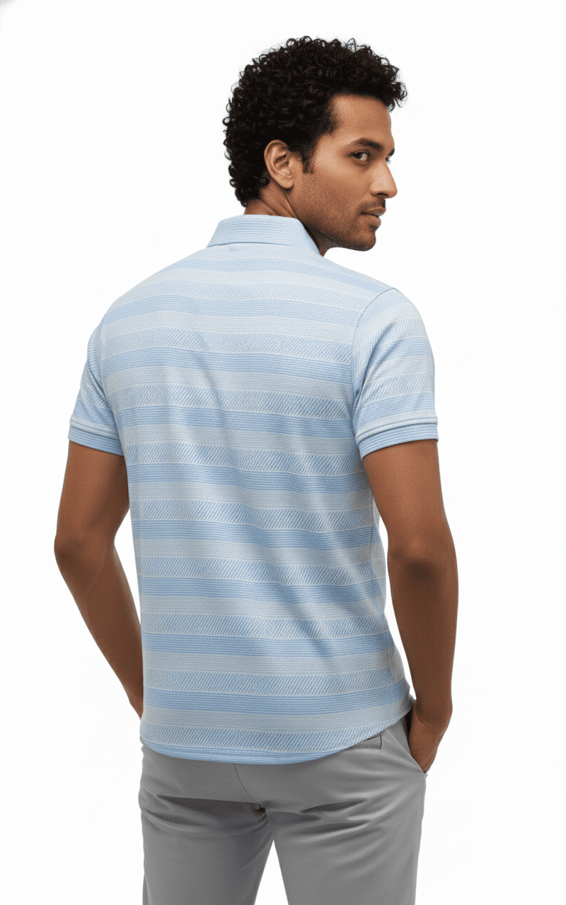 Rough Clothing textured knit polo shirt premium street smart wear Men’s modern athletic polo fashion Sri Lanka Luxury casual knit polo by Rough Clothing