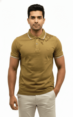 Rough Clothing textured knit polo shirt premium street smart wear Men’s modern athletic polo fashion Sri Lanka Luxury casual knit polo by Rough Clothing