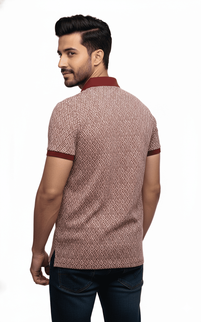 Rough Clothing textured knit polo shirt premium street smart wear Men’s modern athletic polo fashion Sri Lanka Luxury casual knit polo by Rough Clothing